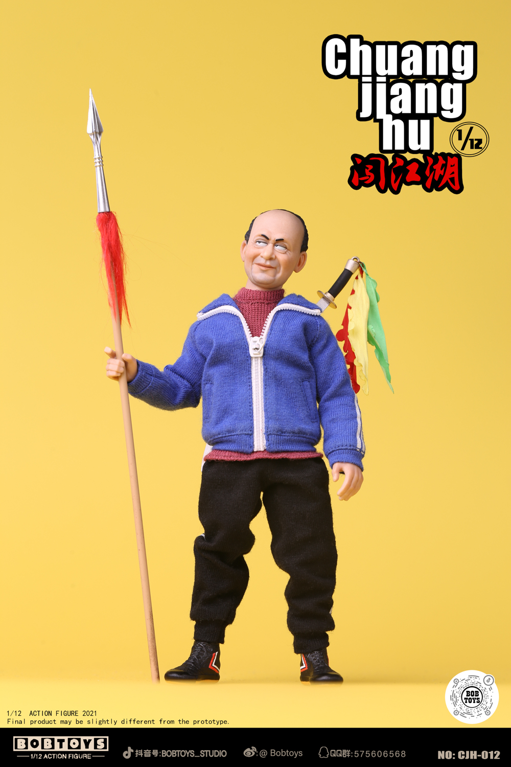 [สั่งจอง]BOBTOYS CJH-012 1/12 : CHUANG JIANGHU Series Bald Stenson