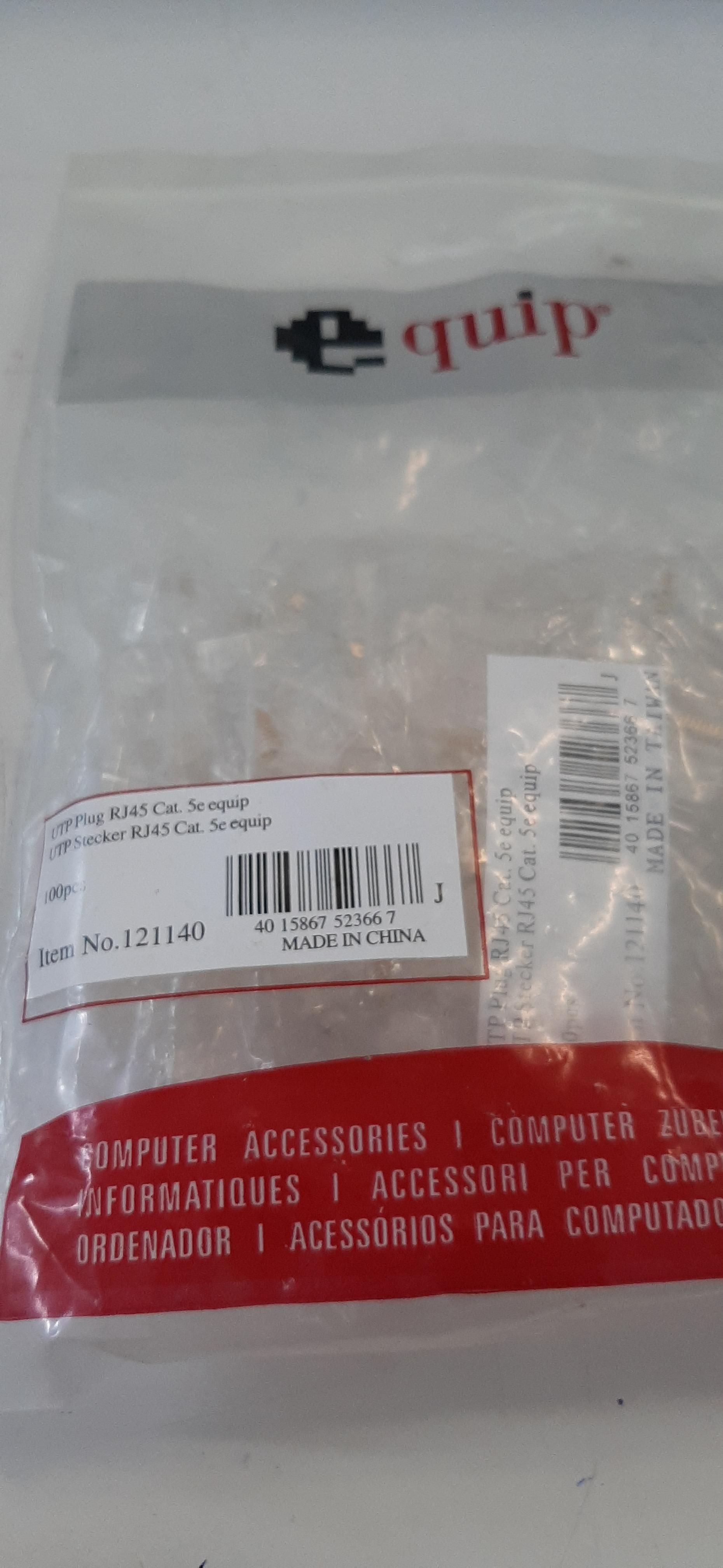 Equip Connector Cat5e RJ45 Utp (100PCS.)
