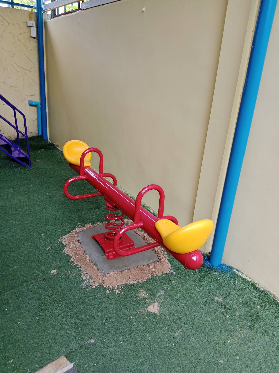 ไม้กระดกสปริง 2 ที่นั่ง เครื่องเล่น, สพฐ., งบประชารัฐ, โรงเรียน, ศูนย์พัฒนาเด็กเล็ก