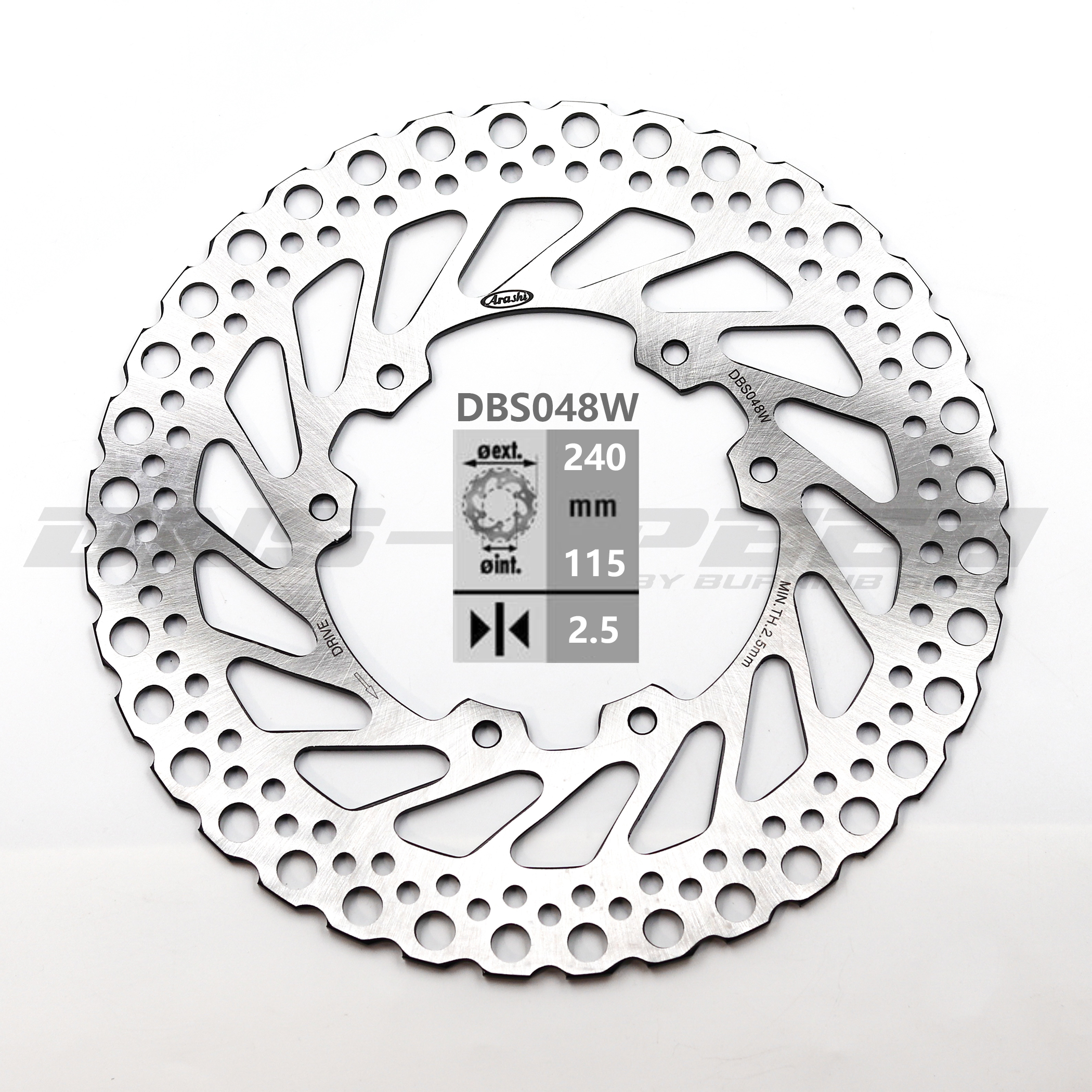 จานดิสเบรคหน้า Arashi Front Brake Disc DBS048W CR125/250, CRF250/450R/X