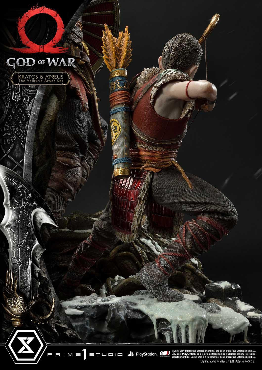 [สั่งจอง]Prime 1 Studio UPMGOW-03DX 1/4 : God of War - Kratos & Atreus The Valkyrie Armor Set (Deluxe Version)