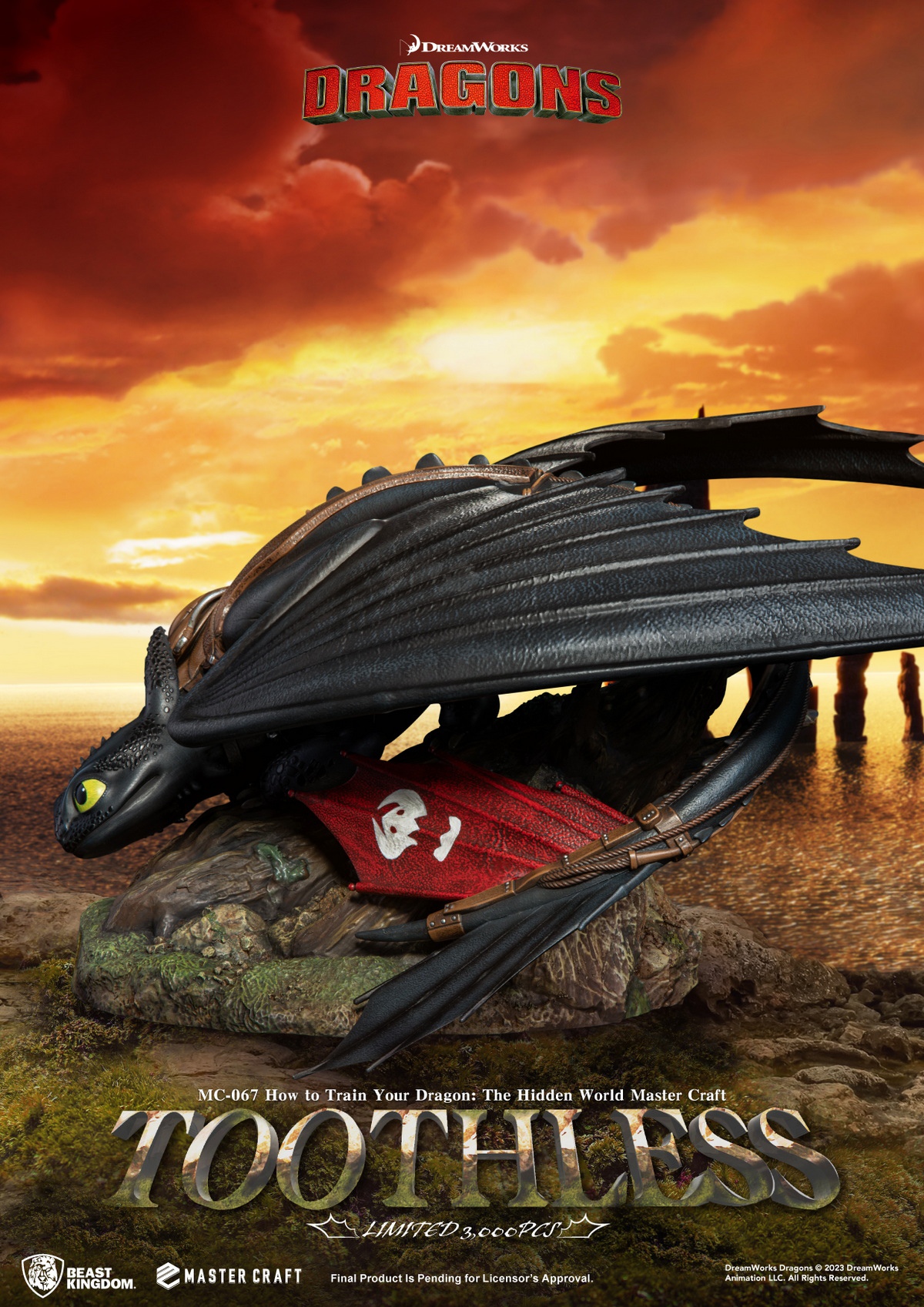 [สั่งจอง]Beast Kingdom MC-067 : How to Train Your Dragon : The Hidden World - Toothless (Master Craft)