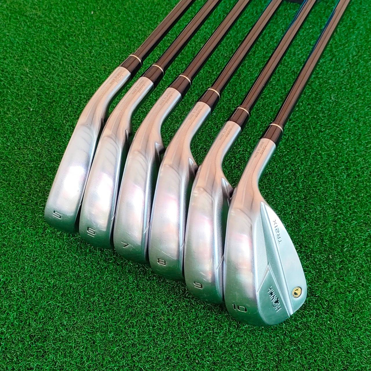 ชุดเหล็ก HONMA TR21X มีเหล็ก 5 - 10 รวม 6 ชิ้น ก้าน VIZARD TR20-65 FLEX R สุดยอดความพรีเมี่ยม ตีไกลสุดขีด
