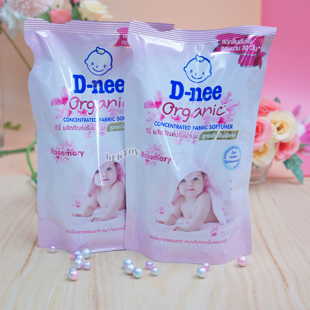 D-nee Organic ดีนี่ น้ำยาปรับผ้านุ่มสูตรเข้มข้นพิเศษ 500 มล.