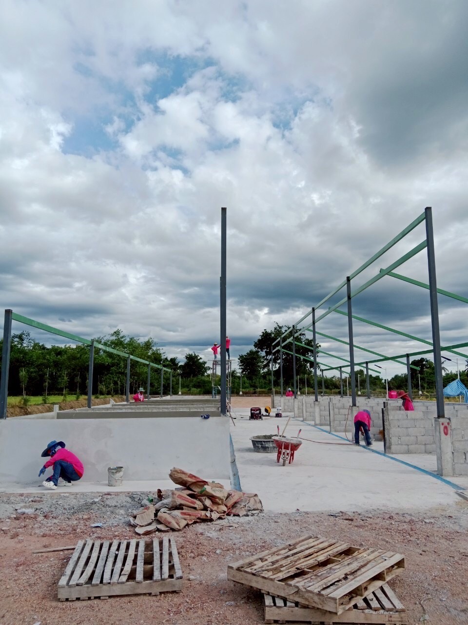 งานก่อสร้างโรงปุ๋ย อ.โพธาราม จ.ราชบุรี