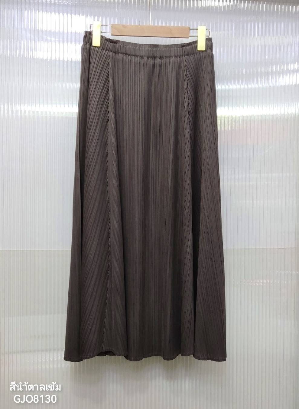 ยาว 31นิ้ว! 2MUAY รุ่น GJO8130 กระโปรงอัดพลีทงานคุณภาพ FLARED PLEATED SKIRT 20สี FREE SIZE