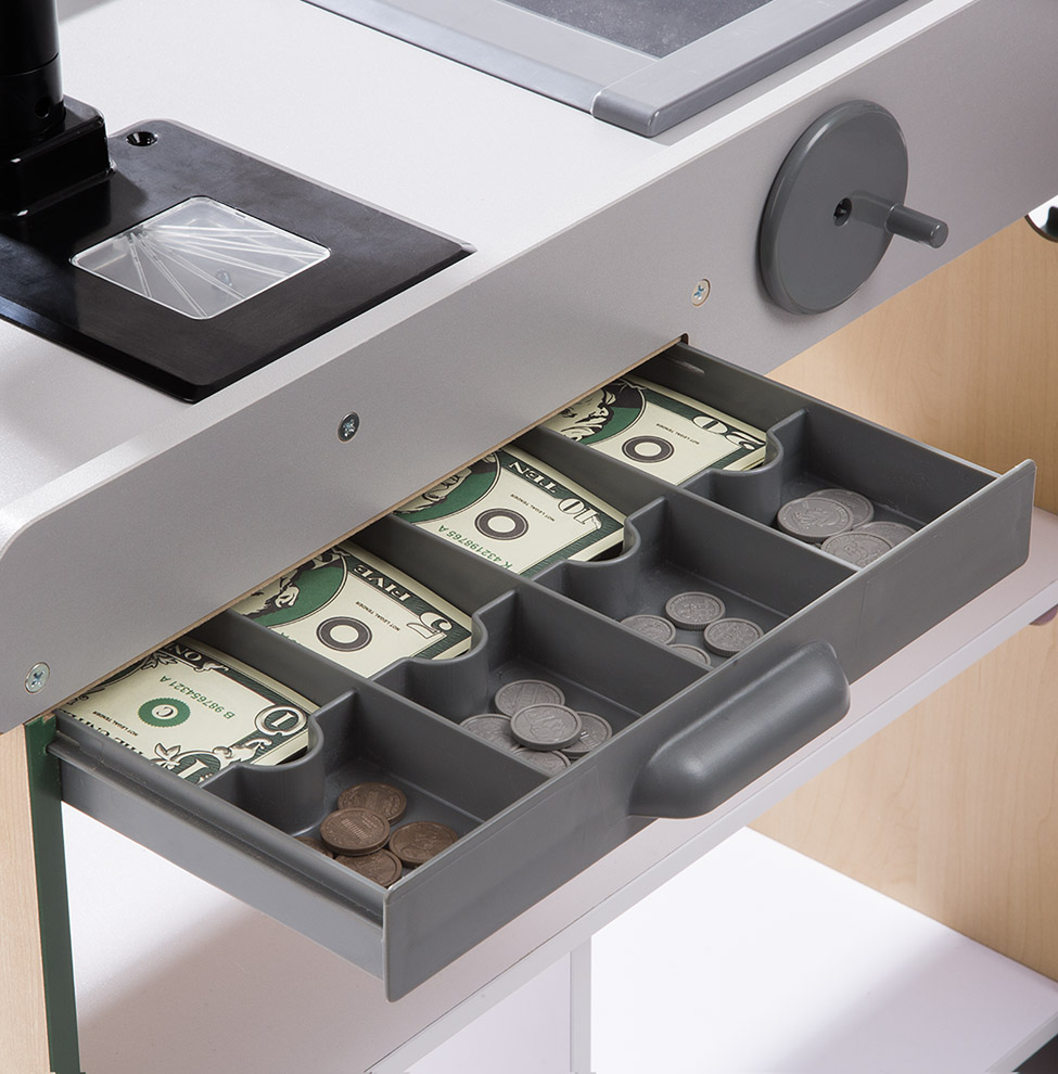 ชุดเคาเตอร์ซุปเปอร์มาร์เก็ต แคชเชียร์ ขายของ ของเล่นบทบาทสมมติ Fresh Mart Grocery Store Melissa&Doug, ของเล่นเสริมพัฒนาการ, ของเล่น