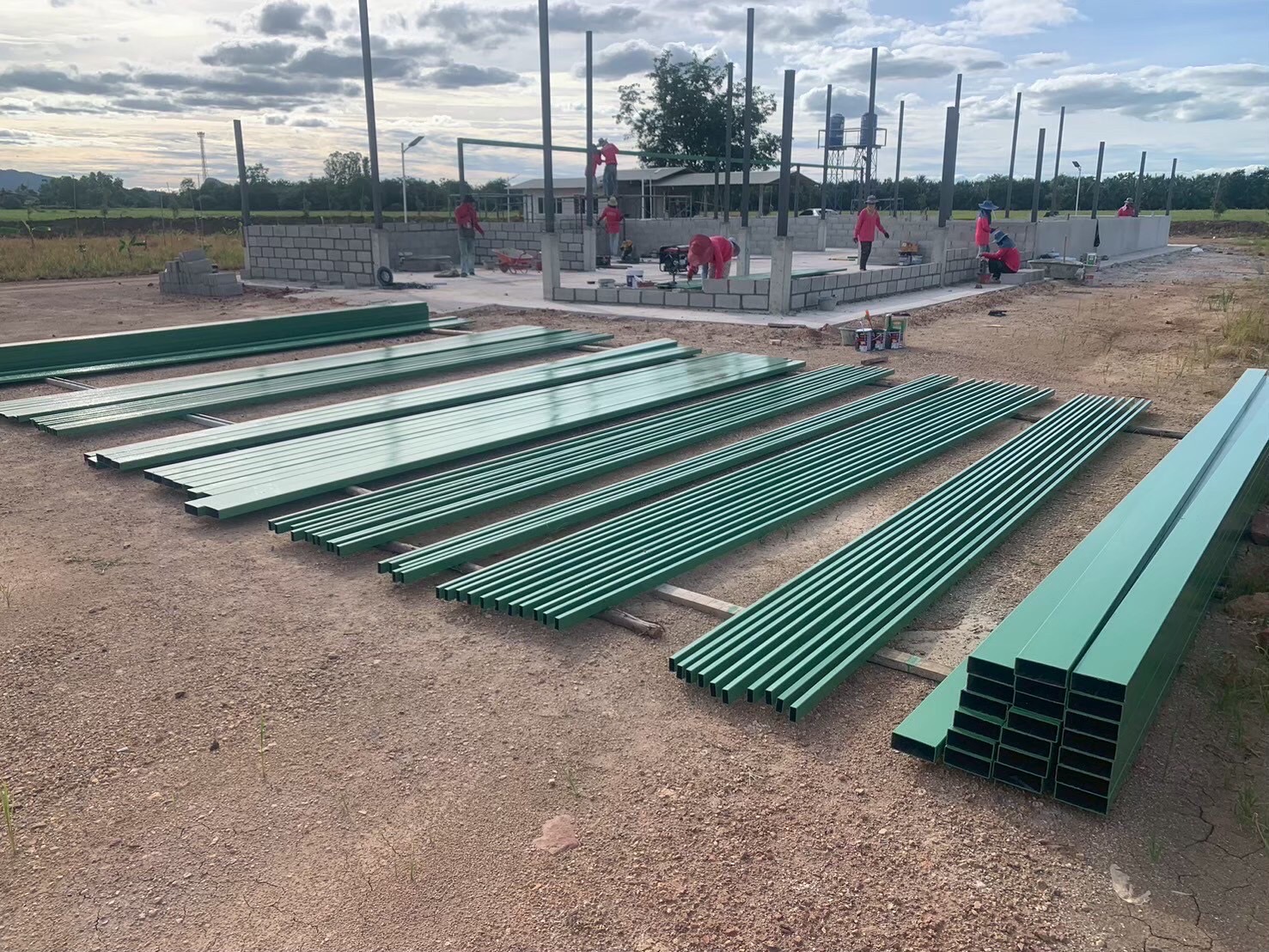 งานก่อสร้างโรงปุ๋ย อ.โพธาราม จ.ราชบุรี