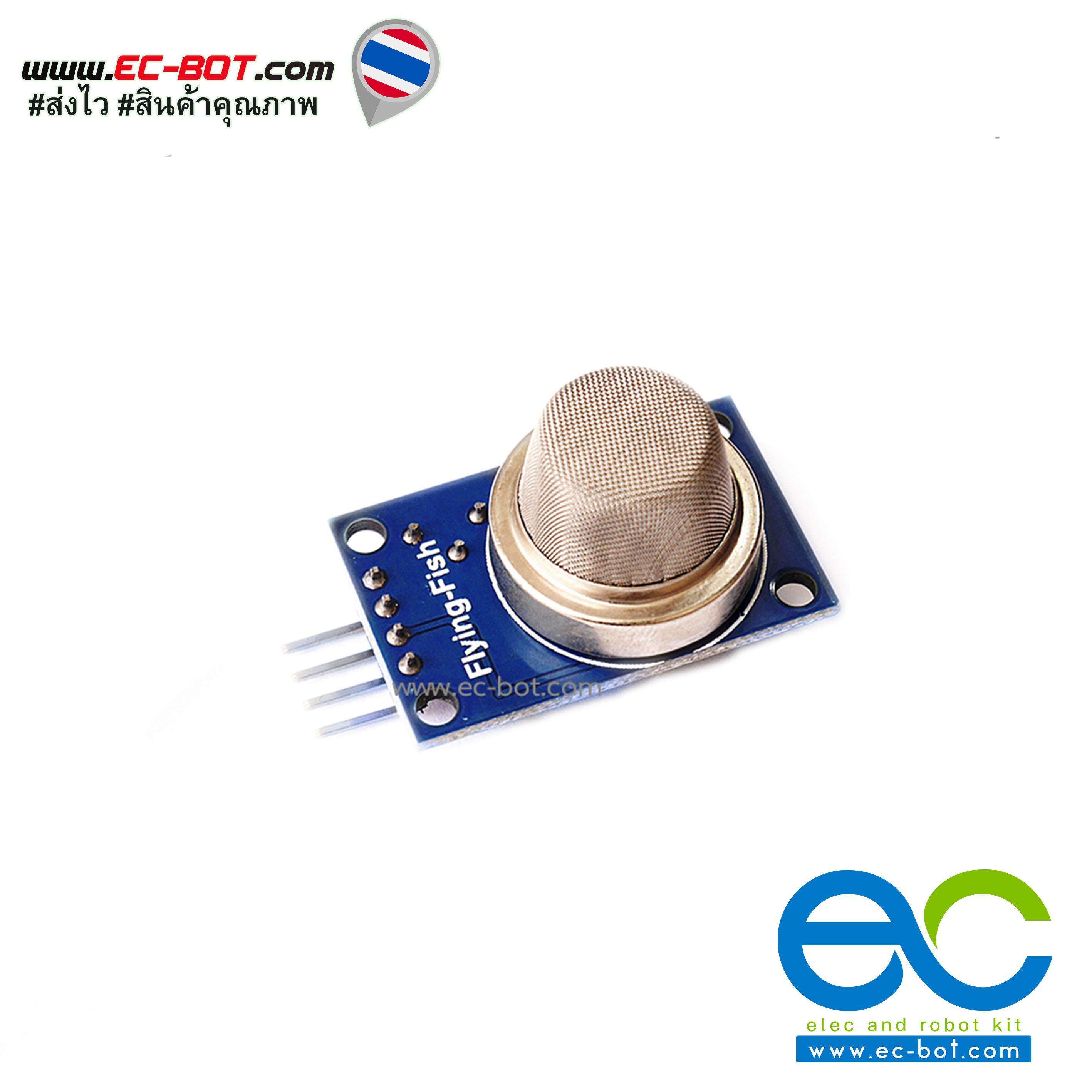 MQ-2 Sensor Gas Sensor Smoke (ตรวจจับ ควันบุหรี่ & แก๊ส)