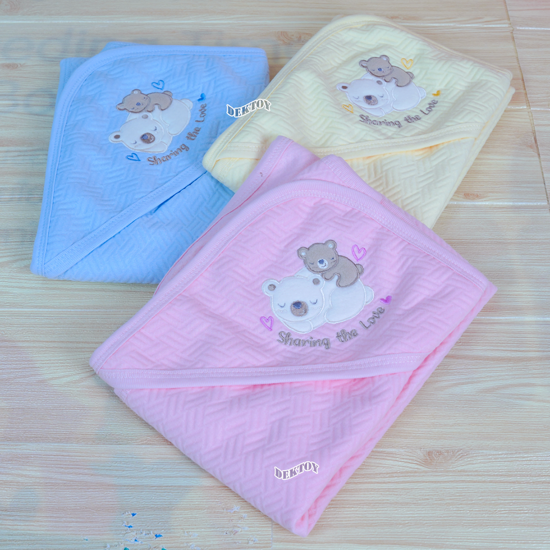First Wear ผ้าห่อตัวเด็กทารก แบบสำเร็จรูป ผ้าแซนวิช ไซส์ 72x89 ซม.