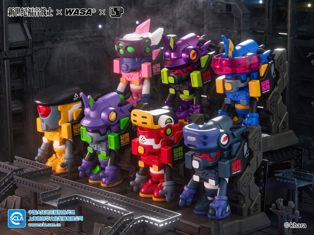 [พร้อมส่ง ] "EVANGELION X WASA X Lucky Toys WUS24004 EVA206 Series Blind Box of 6 (1ชุดมี 6 กล่อง และสุ่มลุ้นตัวลับ)"