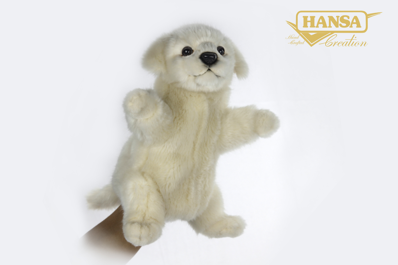 7338 Dog Maremma Puppet 27 cm.H