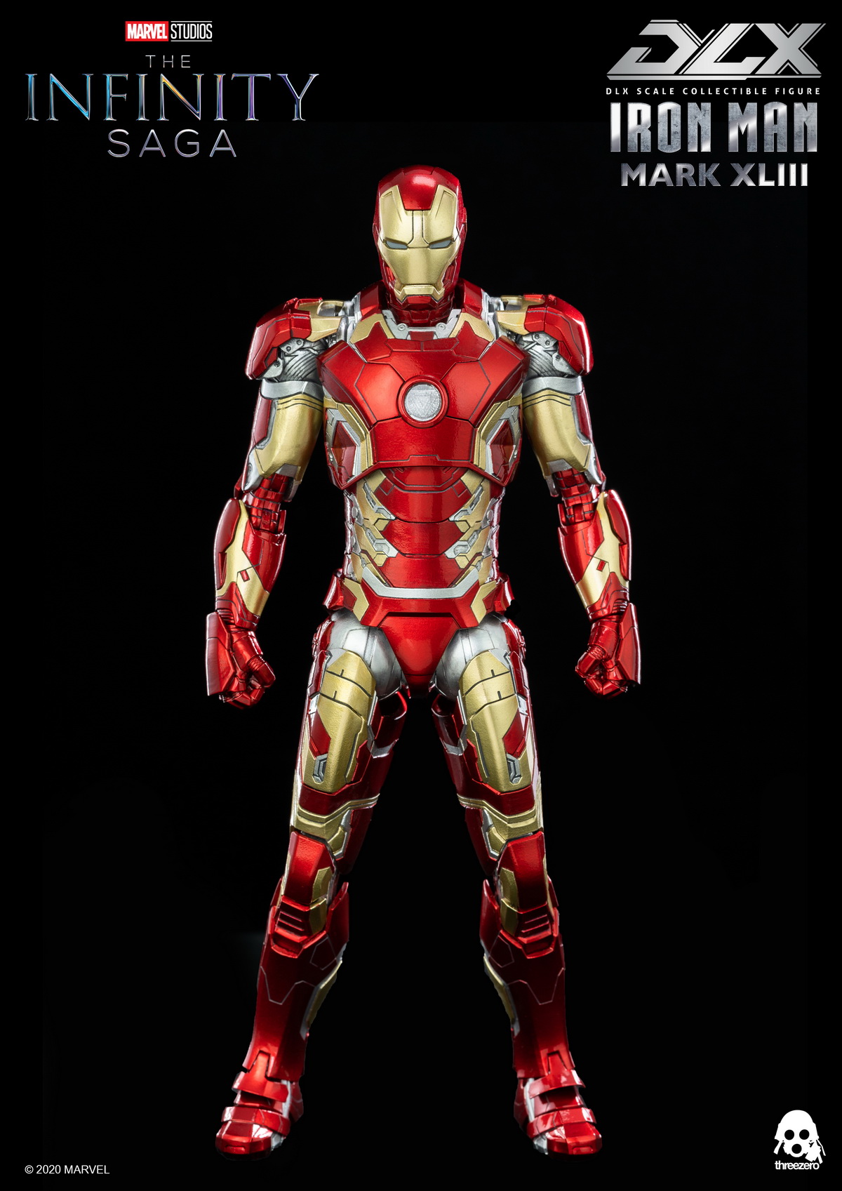[พร้อมส่ง]Threezero DLX : Iron Man [Re-issue]- 3Z0247 : Mark43