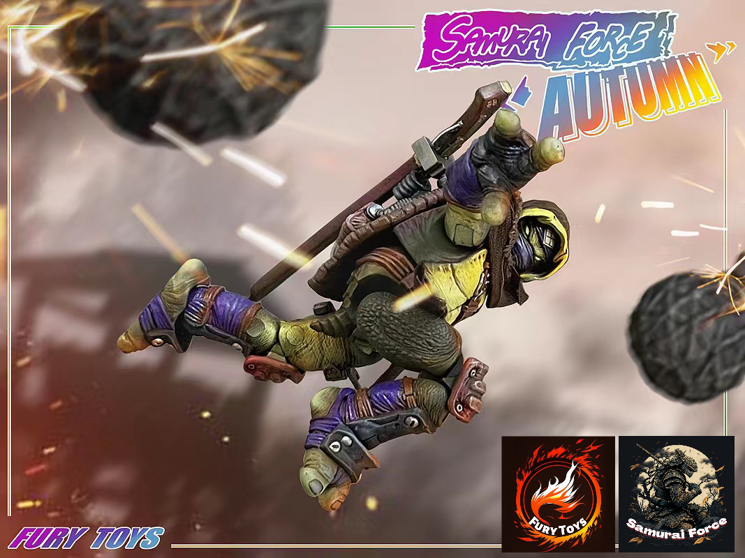 [พร้อมส่ง]Fury toys 1/12 : Samurai Force Wave 2 - Musketman Autumn (เต่านินจา)+(อุปกรณ์เสริม)