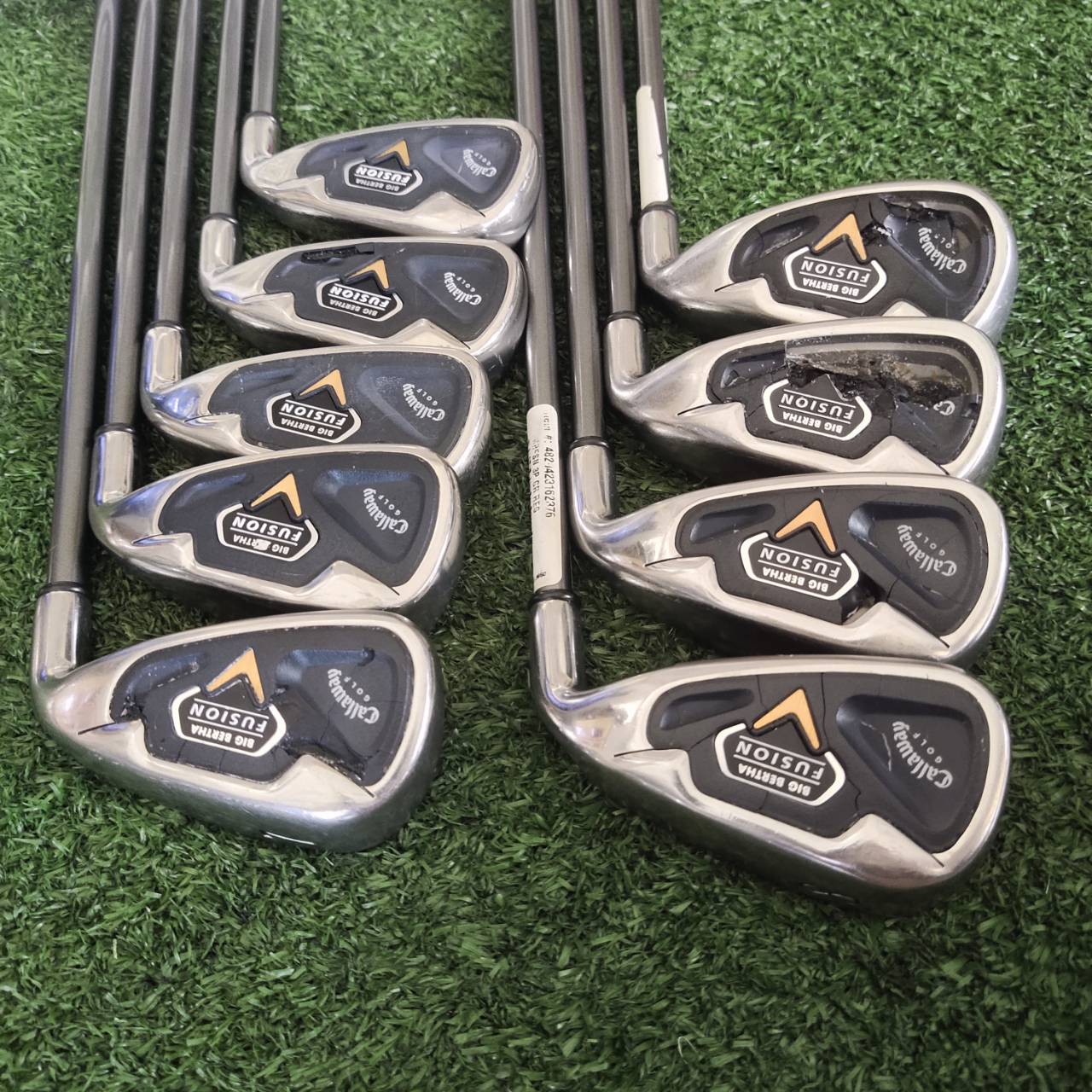 *ตำหนิแผ่นหลังแตก* ชุดเหล็ก Callaway BIGBERTHAR FUSION มีแผ่นหน้าเด้งอีกชั้น * สังเกตุจากรูป *