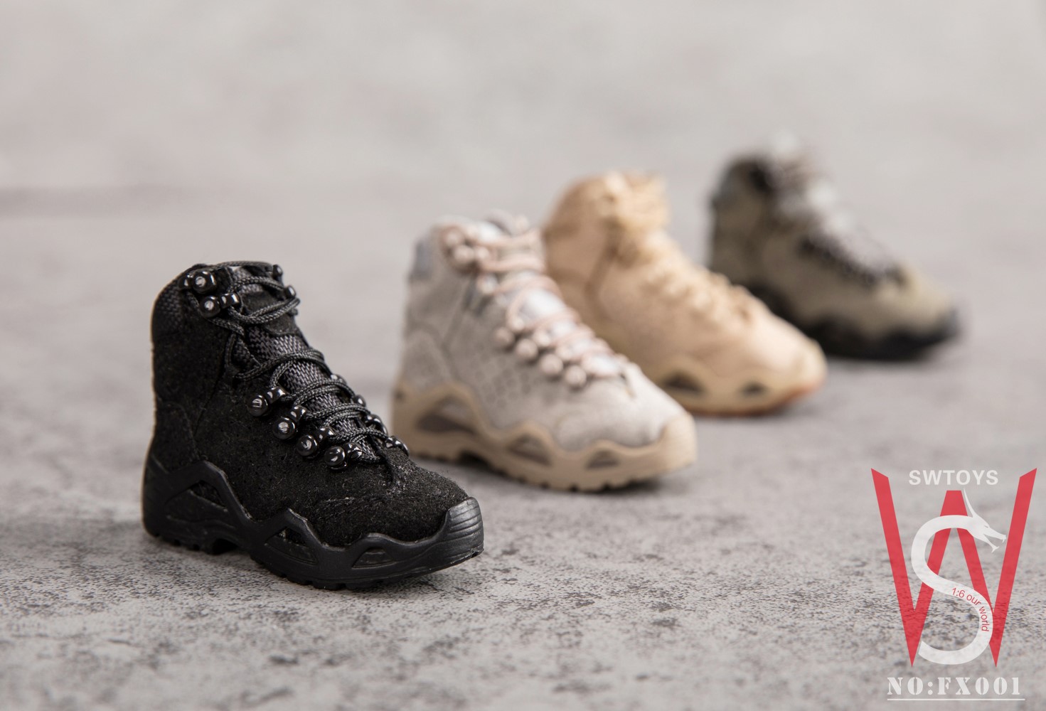 [สั่งจอง]SWtoys FX001 1/6 Mens Tactical Military Boots (Hollow/Solid)