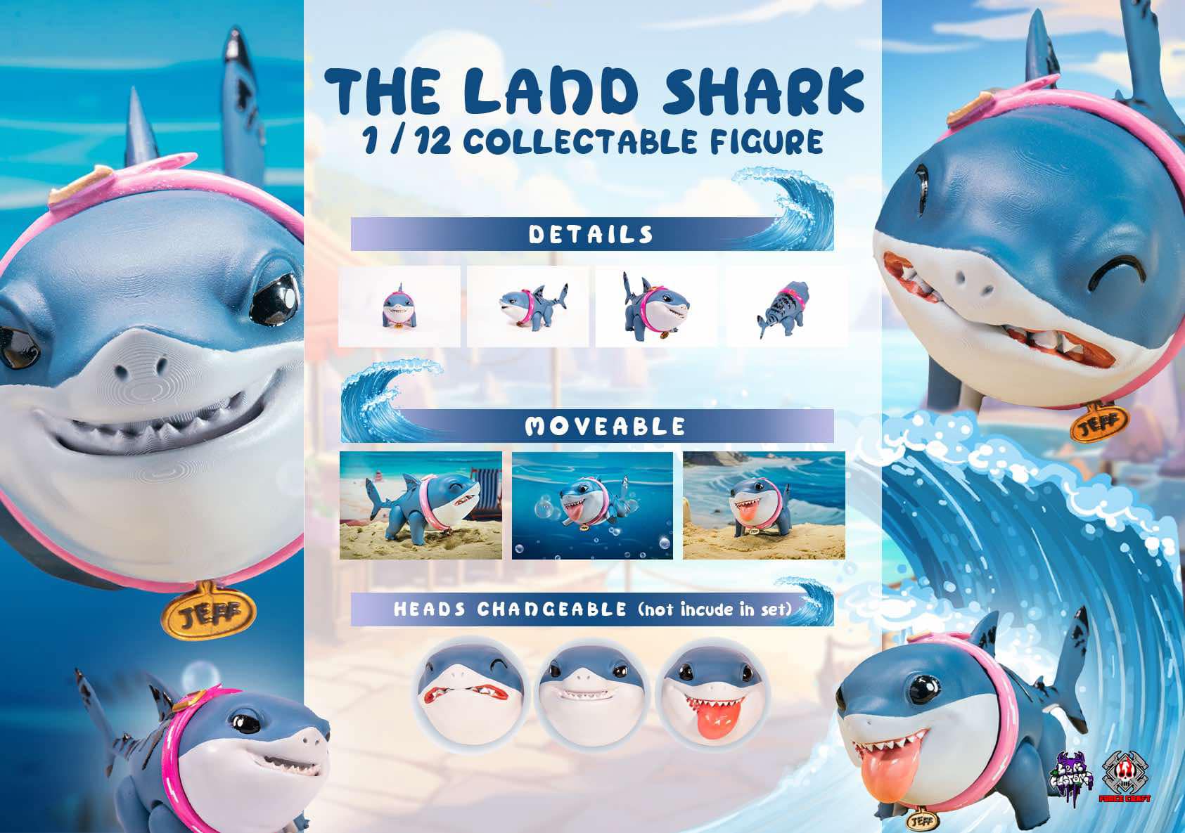 [สั่งจอง]L&M customs / force.carft 1/12 : The land shark (moverable)