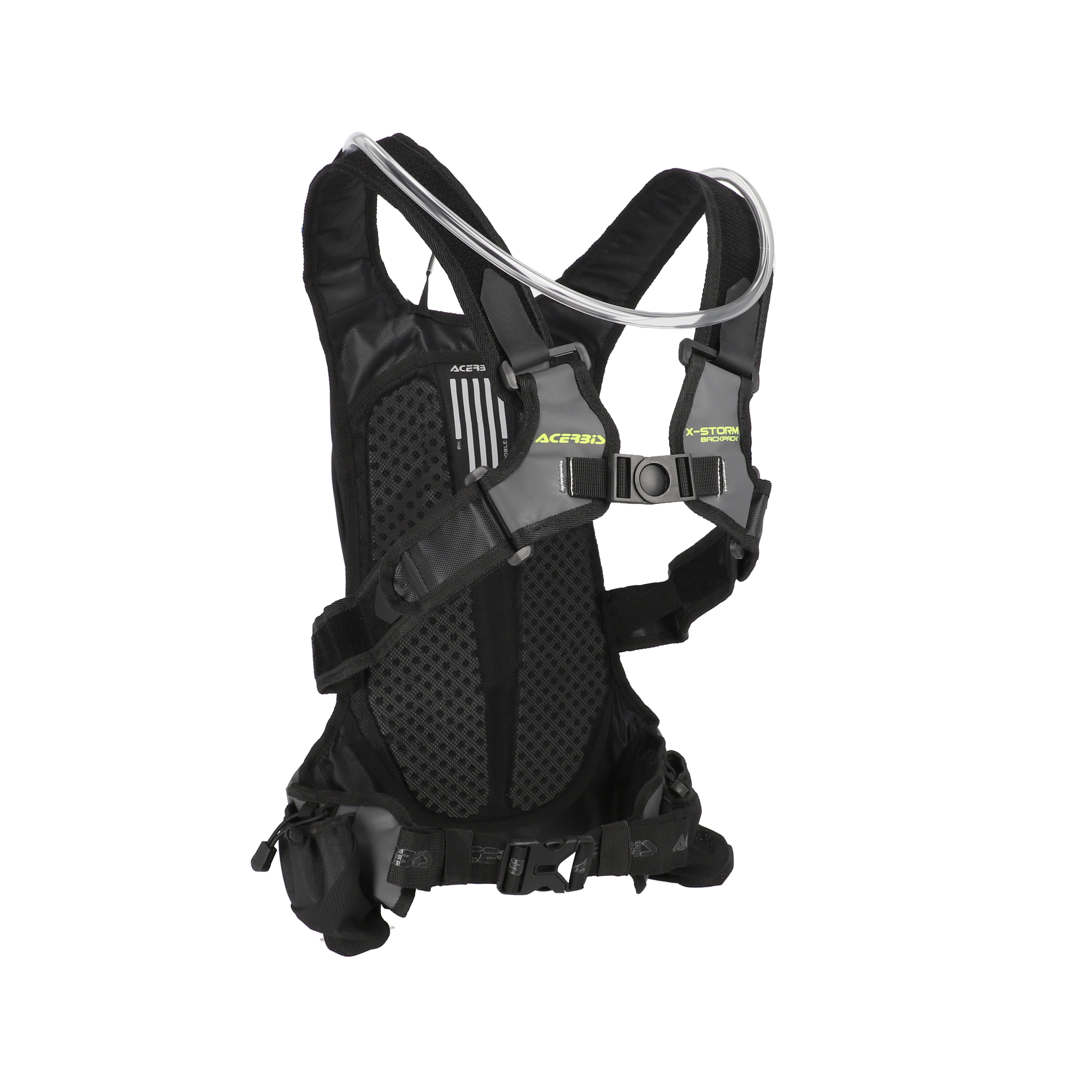 Acerbis X-Storm Logo Backpack – Black/Grey, Durable Motorcycle Gear, 0026216.319