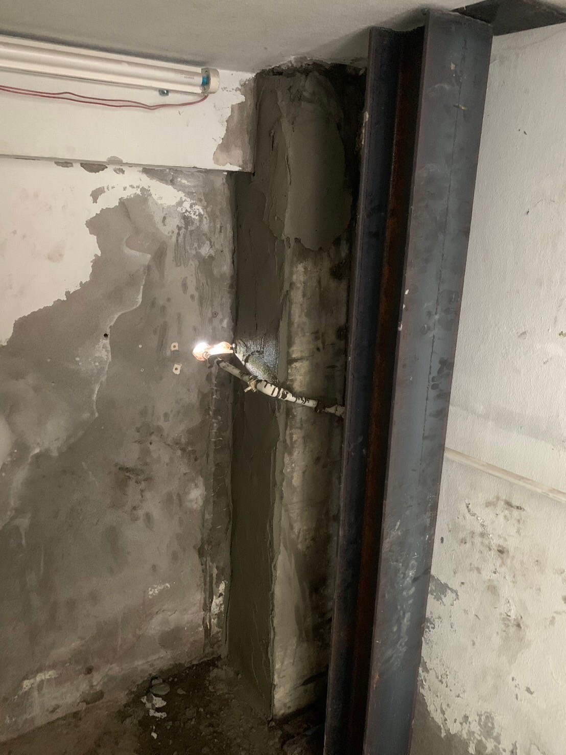 งานซ่อมโครงสร้างเสา หอพักพยาบาลบางระมาด รพ.ศิริราช