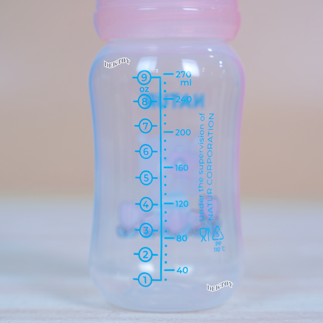 Natur smile เนเจอร์ ขวดนมเนเจอร์สไมล์คอกว้าง 9 ออนซ์ แพ็ค2ขวด 84222