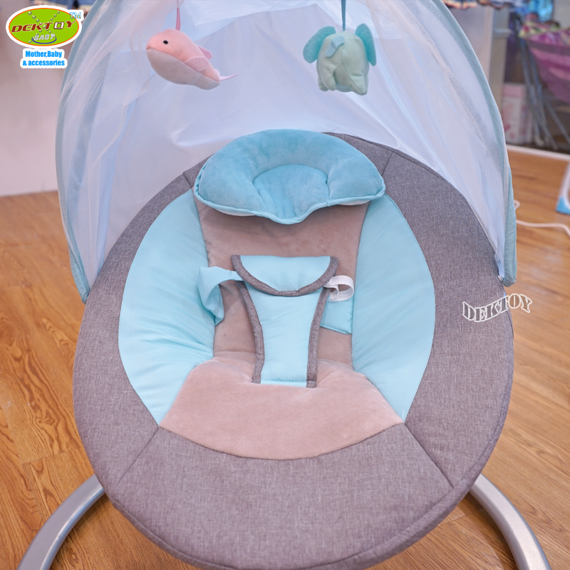 Sanpaulo เปลไกวเด็กไฟฟ้า เปลไฟฟ้า รุ่น SY608 สีฟ้า