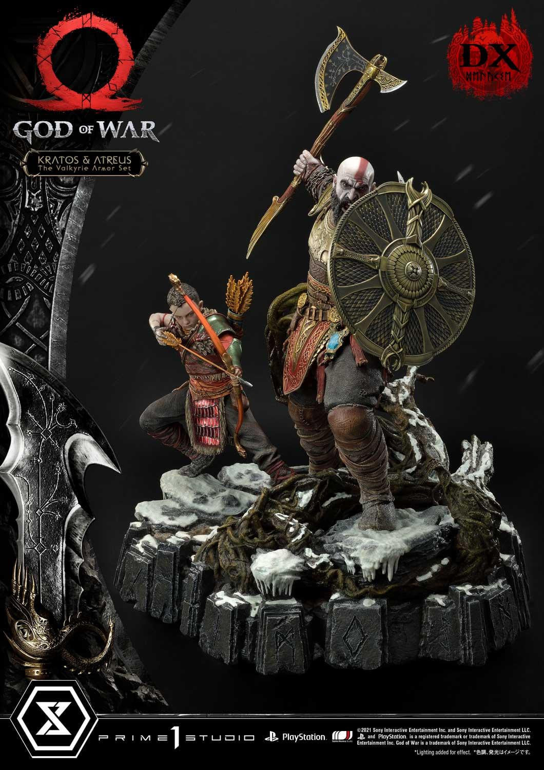 [สั่งจอง]Prime 1 Studio UPMGOW-03DX 1/4 : God of War - Kratos & Atreus The Valkyrie Armor Set (Deluxe Version)