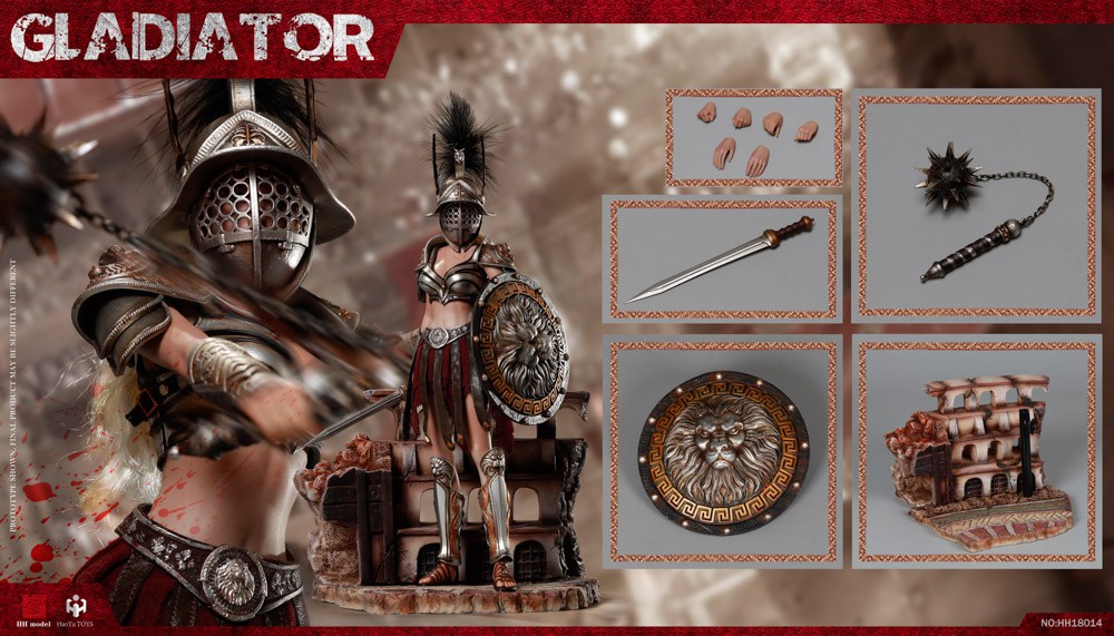 [สั่งจอง]HHmodel & HaoYuTOYS HH18014 Black /HH18015 Red 1/6 Scale : Imperial Legion-Imperial Female Warrior