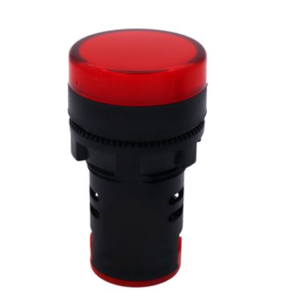 Pilot lamp สีแดง ขนาด 22 mm ไฟตู้คอนโทรล LED power led AD16-22D/S AD16-22DS universal signal light