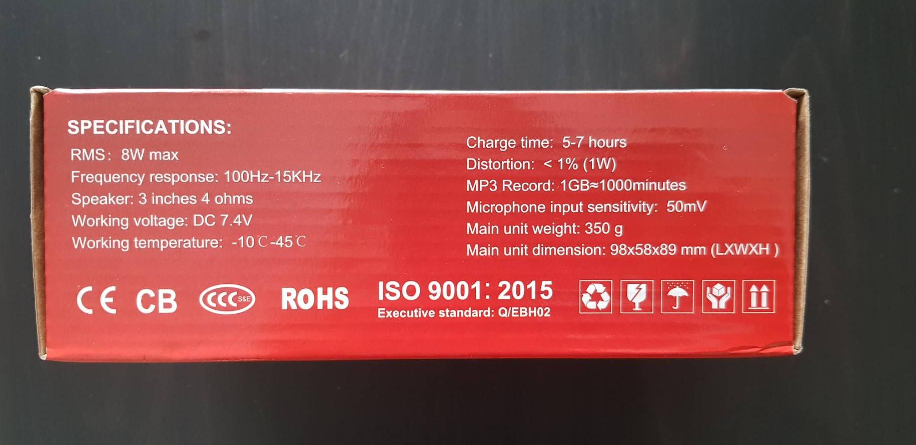 DECCON เครื่องเสียงพกพามีไมโครโฟนพร้อมใช้งาน คาดเอว รองรับการเปิดเพลง MP3 ผ่าน USB