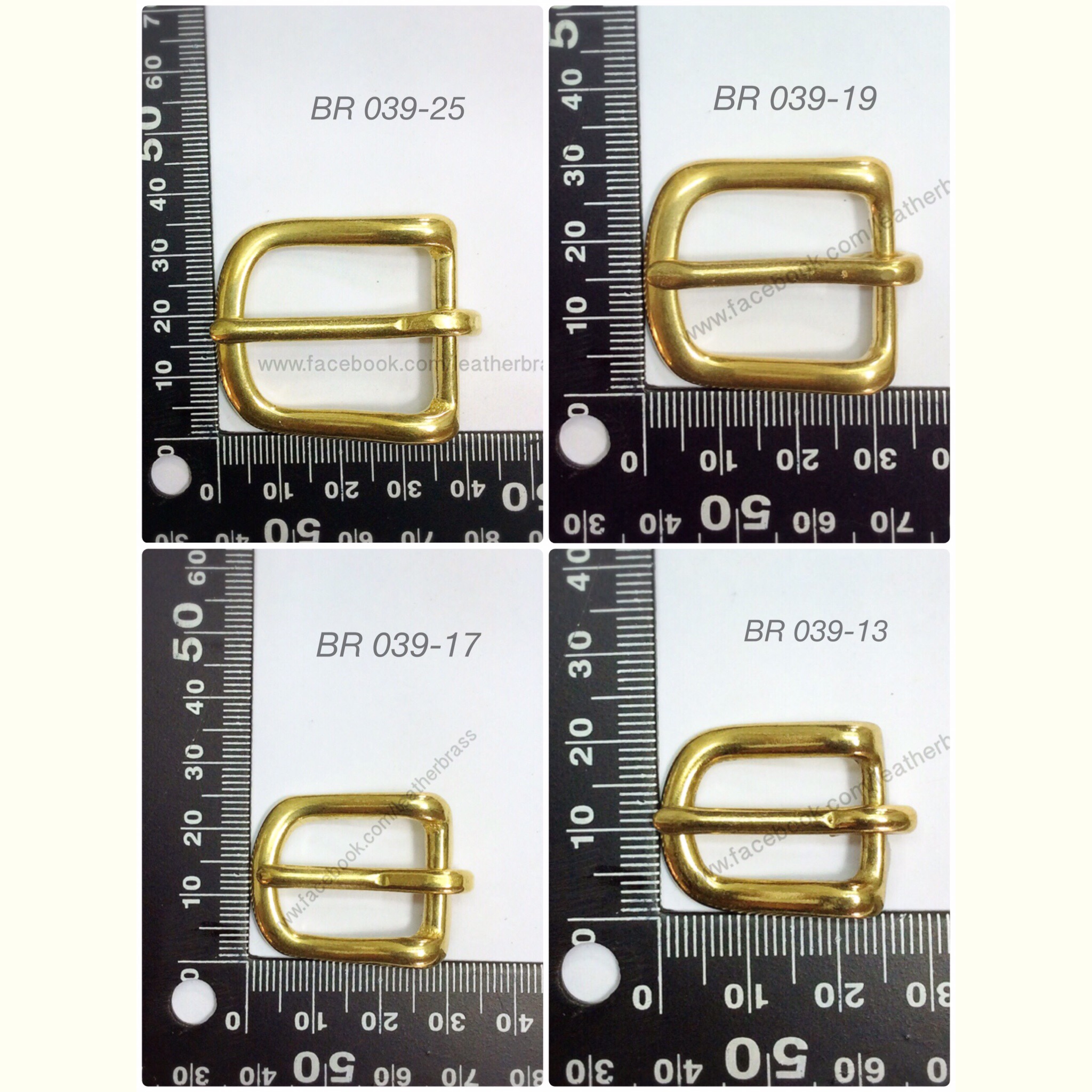 BR039 หัวเข็มขัดสายกระเป๋า หัวเข็มขัด อะไหล่ทองเหลืองแท้ อุปกรณ์งานหนัง leatherbrass **ราคาต่อชิ้น**