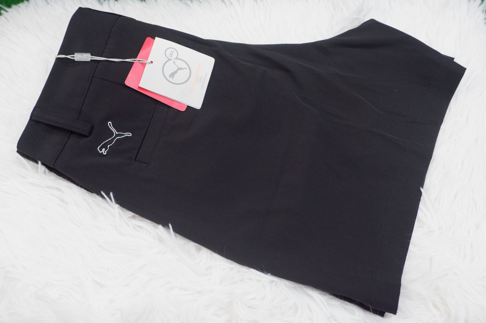 กางเกงกอล์ฟผู้หญิงขาสั้น สีดำ Pant Lady Puma/2499
