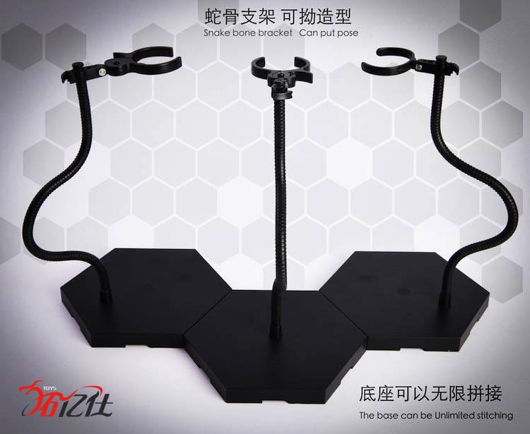 [สั่งจอง]JIAOU DOLL Snake Bone Universal Bracket Flexible Rod Display Stand (Black)