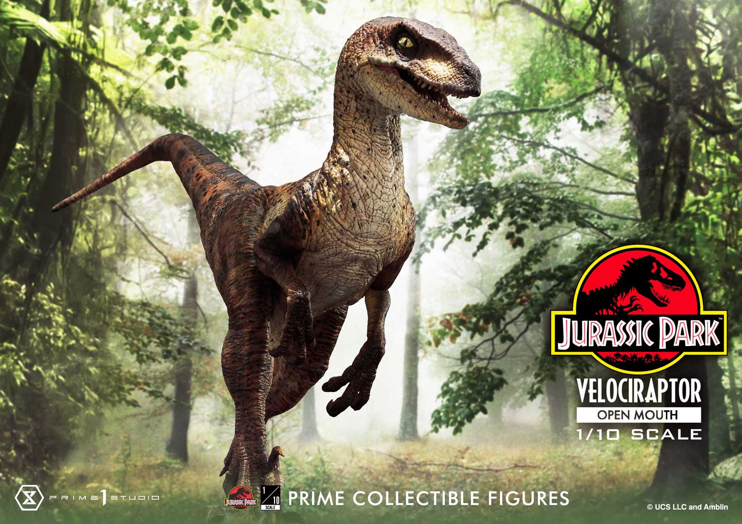 [สั่งจอง] Prime 1 Studio PCFJP-07: Velociraptor Open Mouth 1:10 Scale (Jurassic Park)