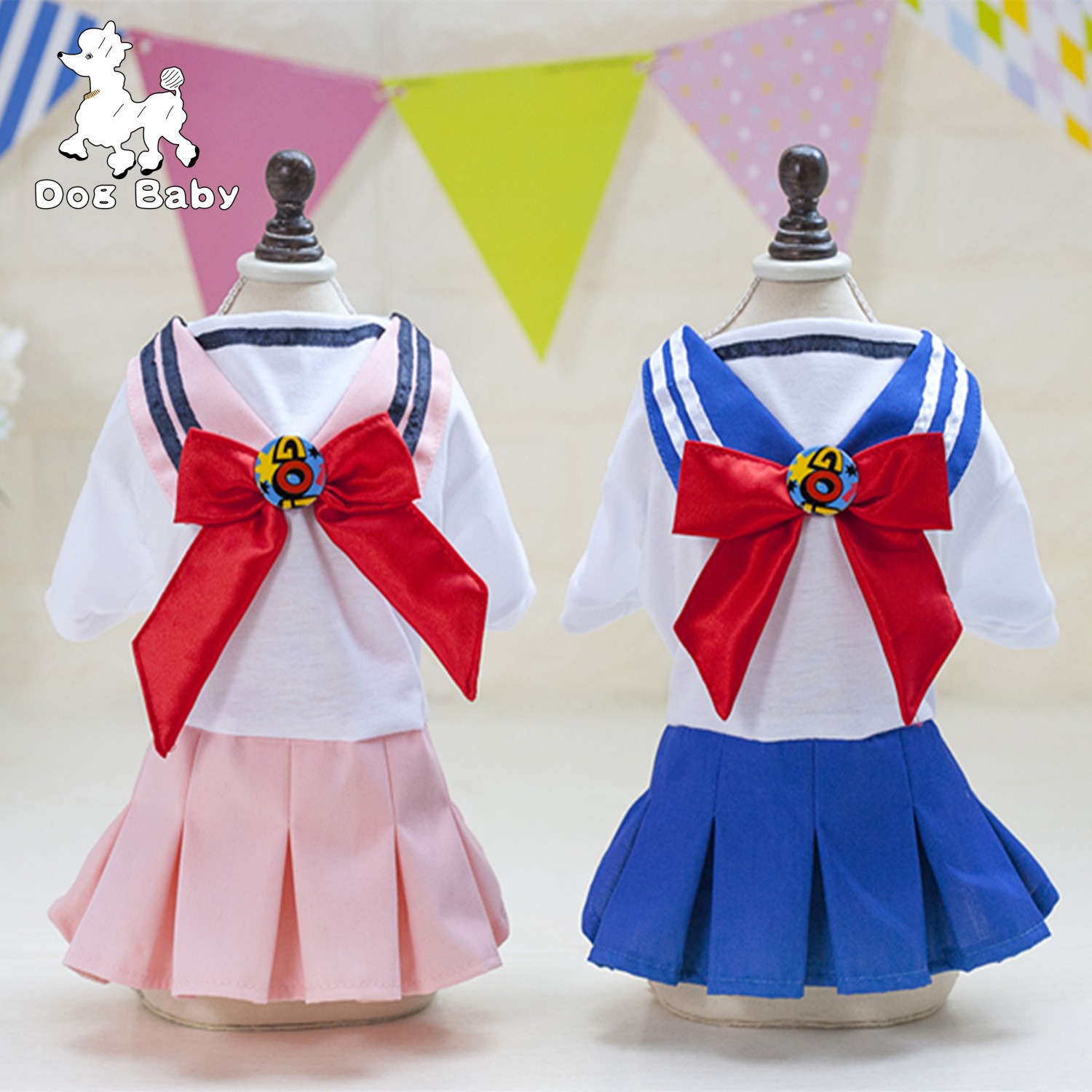 🇹🇭พร้อมส่ง🇹🇭 🎀✨️เดรสเซเลอร์มูน ชุดนักเรียนญี่ปุ่น เสื้อผ้าสัตว์เลี้ยง สุนัข หมา แมว