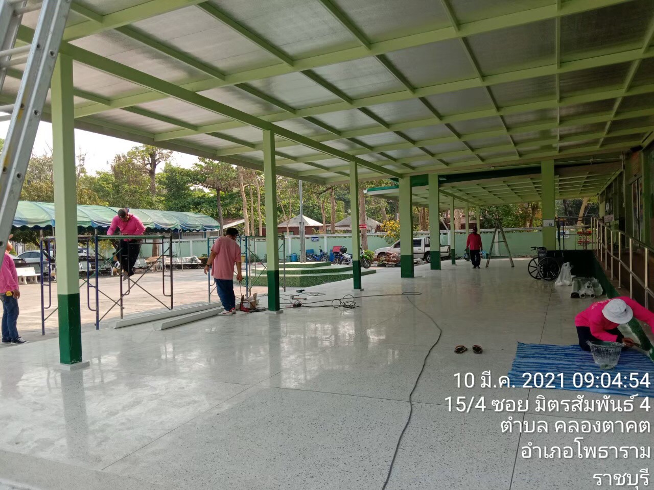 สร้างหลังคา&ทางเดินกรมที่ดิน สาขาโพธาราม(ราชบุรี)