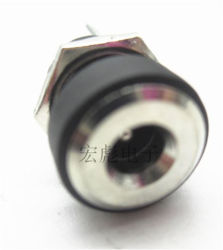 [ 5 ชิ้น ] DC jack ตัวเมีย DC power socket DC-022B socket 5.5*2.5MM thread with nut (female DC jack)