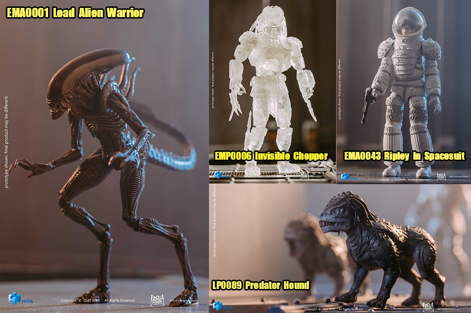 [สั่งจอง]Hiya 1/18 : Alien / Ripley/ Chopper/ Hound