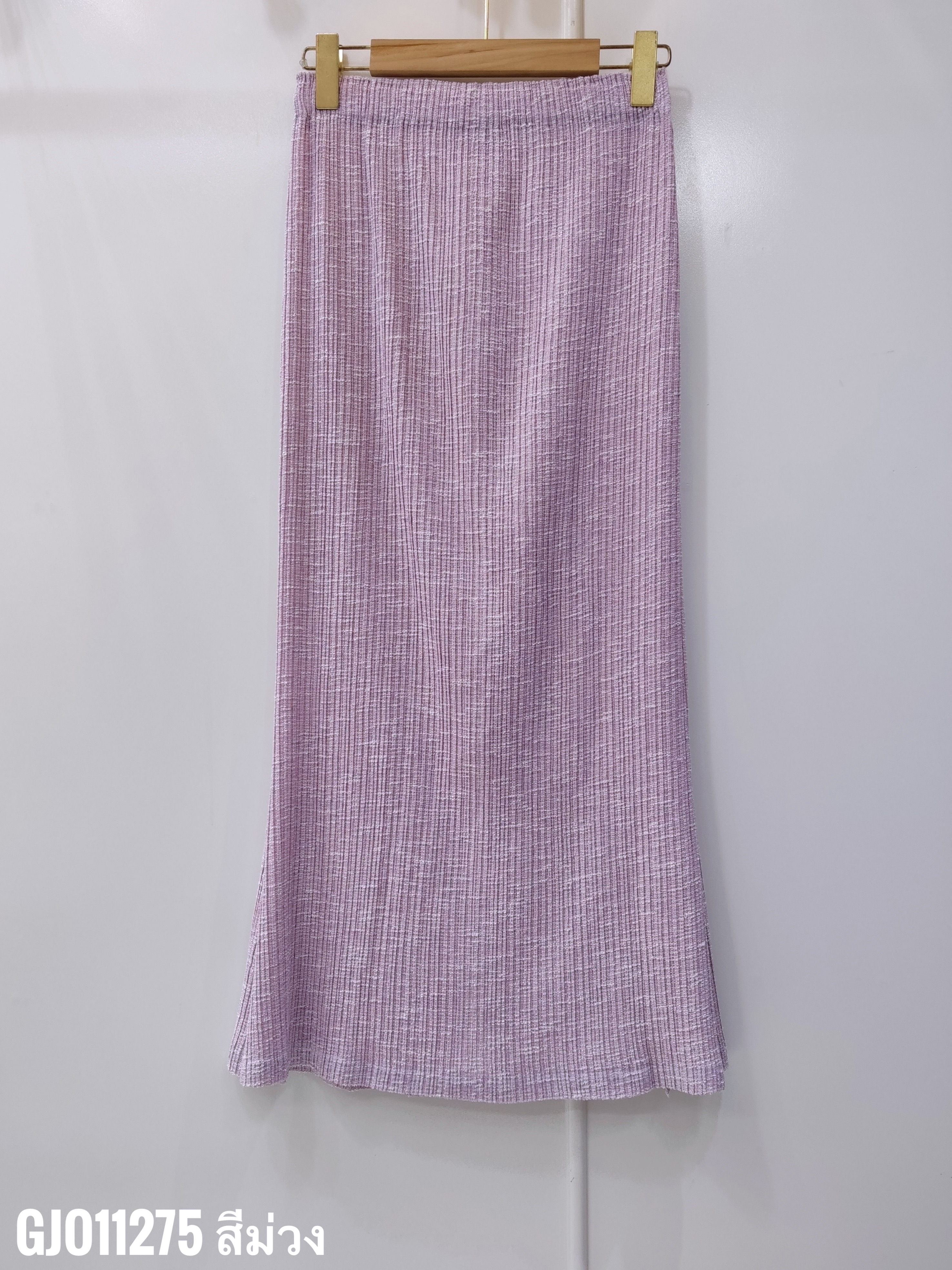 ยาว 34นิ้ว 2MUAY รุ่น GJO11275 กระโปรงอัดพลีท ผ้าKnit MERMAID METALLIC KNIT PLEATED SKIRT 9 สี FREE SIZE