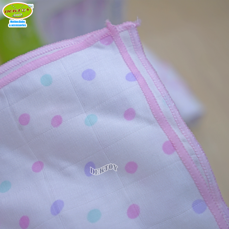 Pureen เพียวรีน ผ้าอ้อมเยื่อไผ่เพียวรีน สีชมพู 29 x 29 นิ้ว 6 ผืน Organic Bamboo Cloth Diaper
