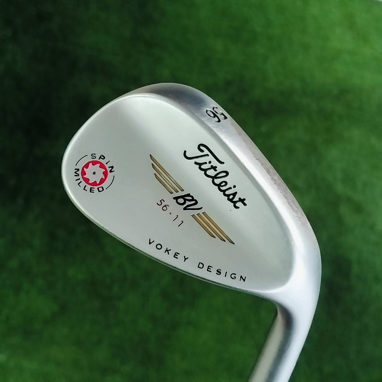 WEDGE Titleist VOKEY DESIGND SPIN MILLED จักรแดง ตัวโหด!!! องศา 56 BOUNCE 11 สภาพสวยมากๆ ไม้กอล์ฟมือสอง ของแท้ By NakaraLuxurious