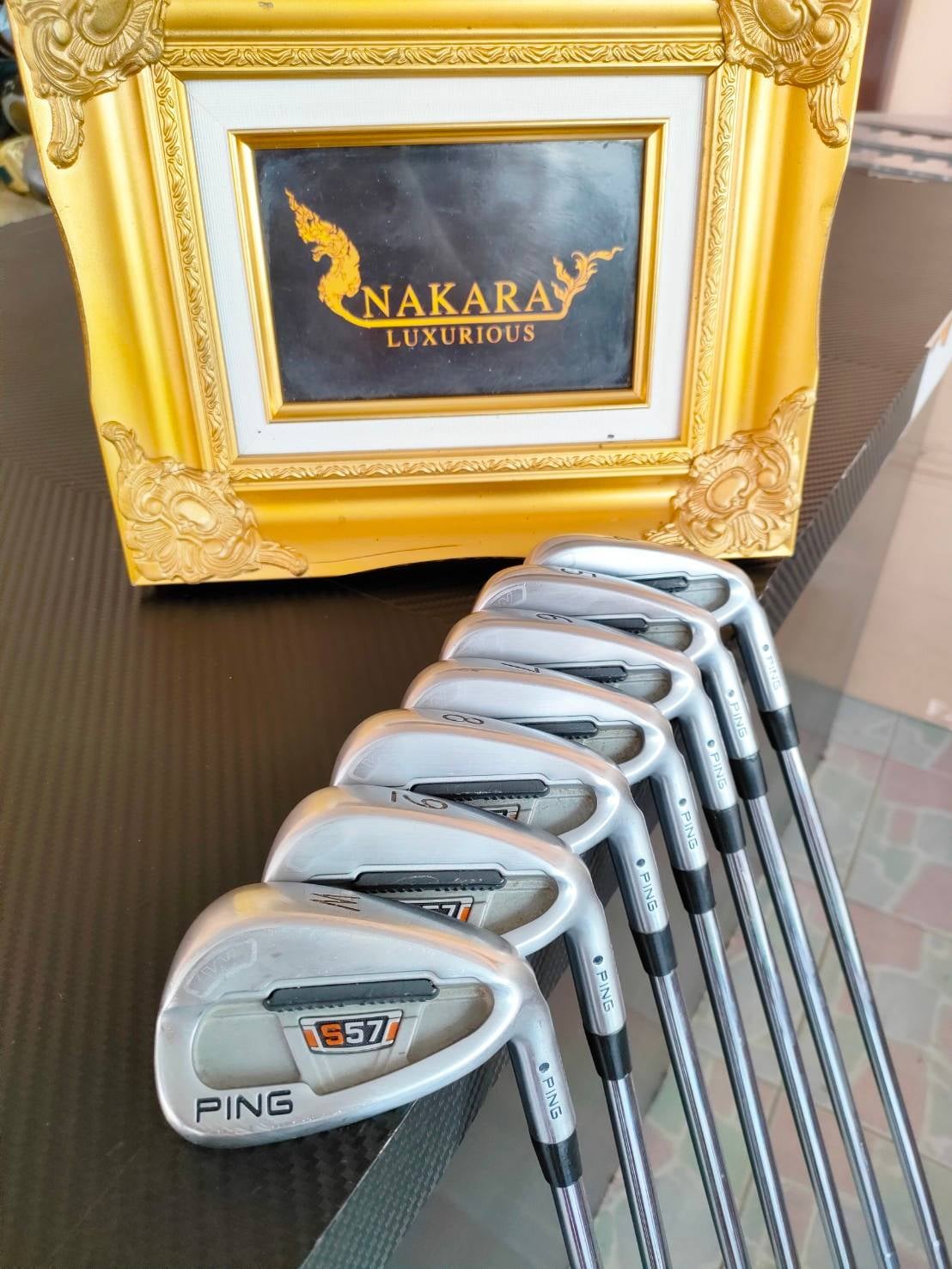 ชุดเหล็ก PING S57 ครบชุด ก้าน N.S.PRO 950 FLEX R จุดดำ