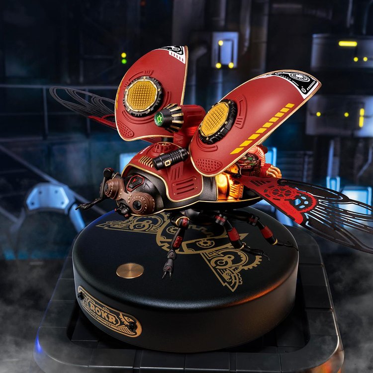 [พร้อมส่ง] ROKR Model DIY 3D Puzzle MI02 : Scout Beetle