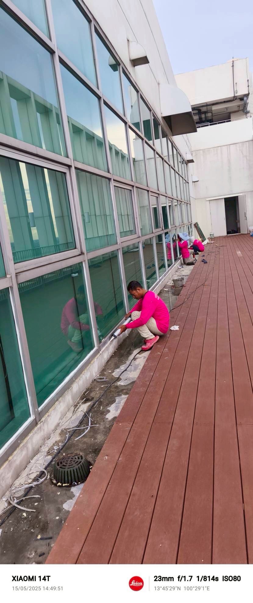 งานแก้ไขน้ำรั่วซึม อาคารนวมิน ชั้น 26 รพ.ศิริราช