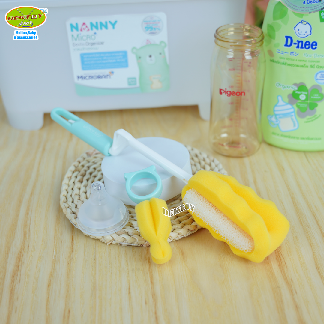 Gracekids เกรซคิดส์ แปรงล้างขวดนมฟองน้ำโคลเวอร์4442