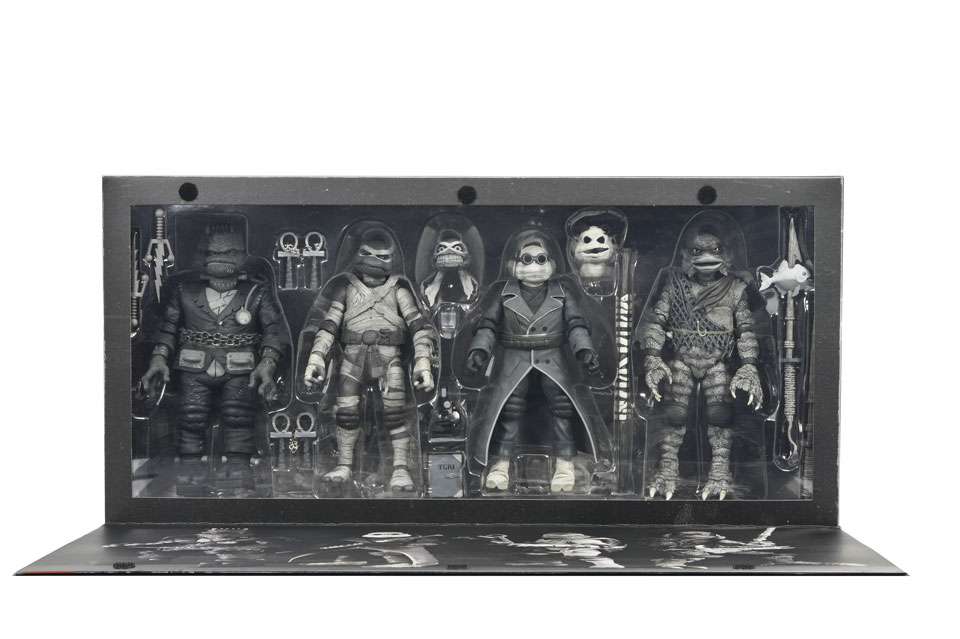 [สั่งจอง]NECA 7" : Universal Monsters x TMNT 4 Pack B/W