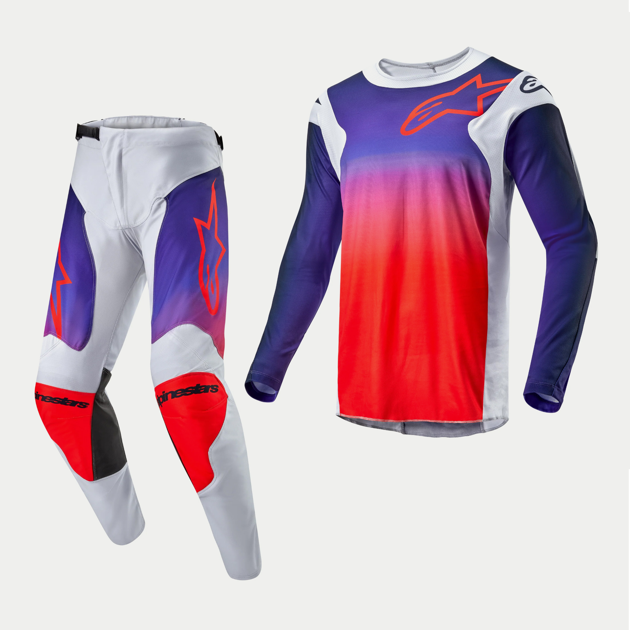 ชุด Alpinestars 2024 Racer Hana - Light Gray/Hot Orange/Black