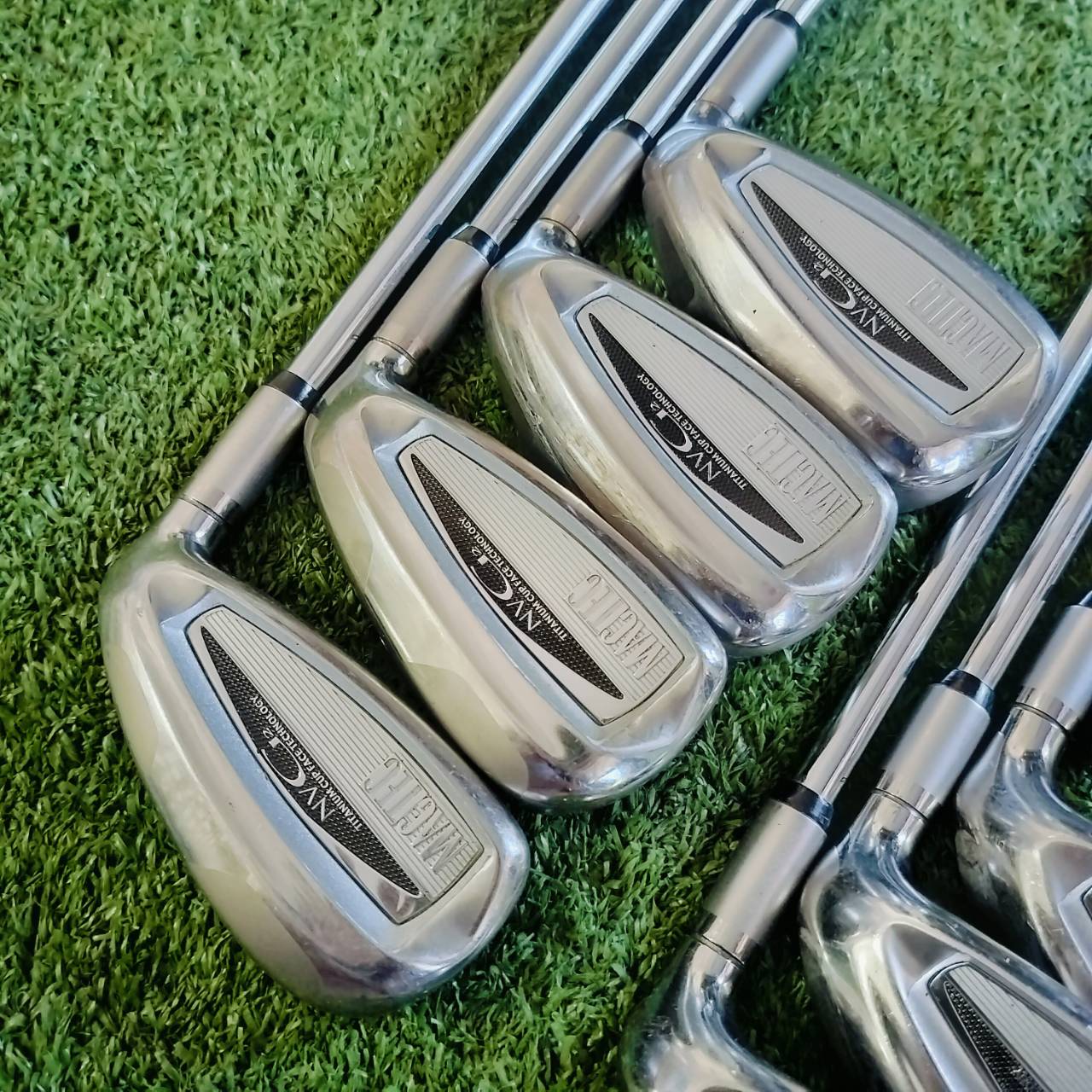 ชุดเหล็ก MACTEC NVG เด้งมาก!!! สภาพสวยมาก เดิมทุกอย่าง กริพเดิม หน้าเด้ง TITANIUM CUP FACE ไม้กอล์ฟพรีเมี่ยมมือสอง ของแท้ By NakaraLuxurious
