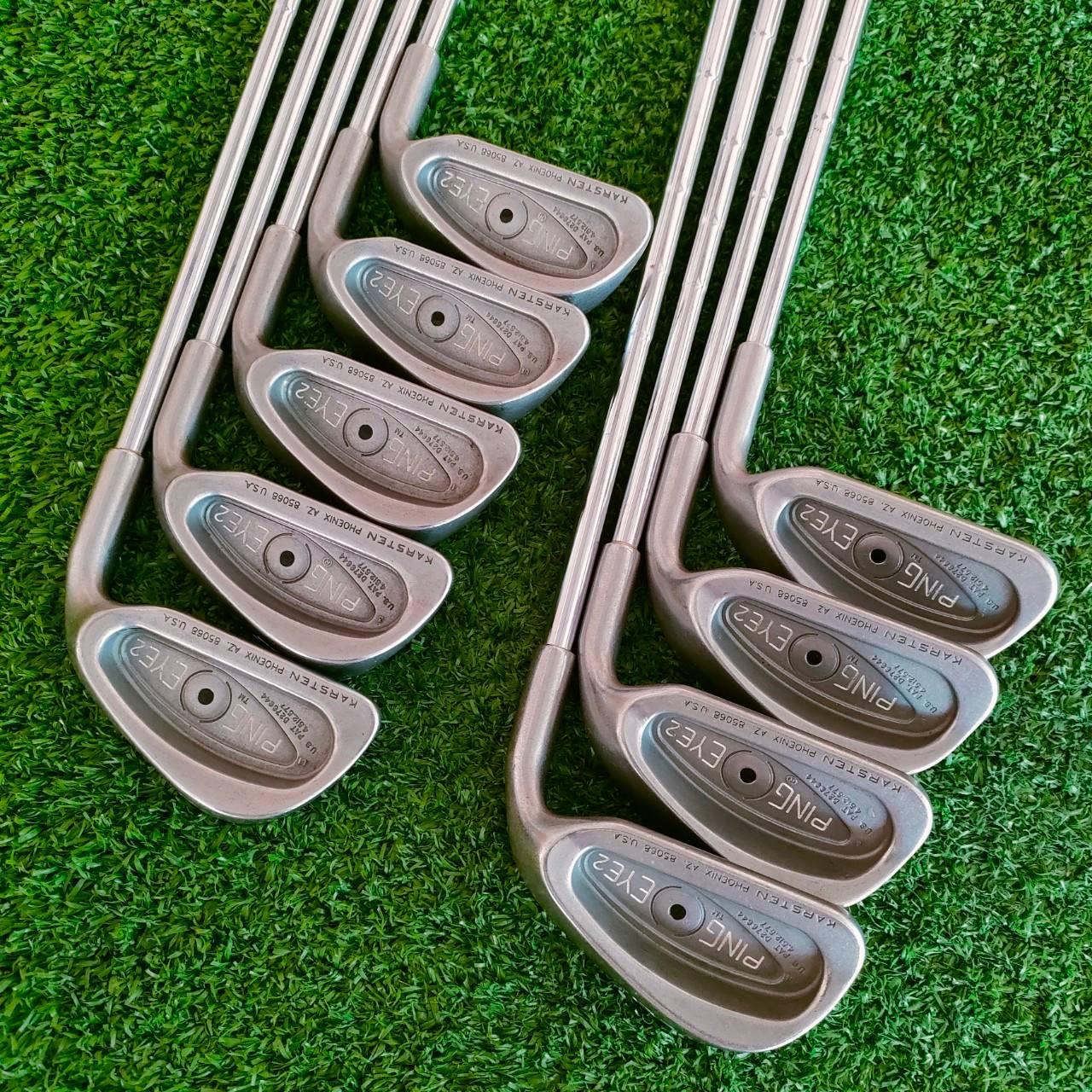 ชุดเหล็ก PING EYE2 จุดดำ มีเหล็ก 3-9 เเละ W SW ก้าน PING เดิมทั้งหมด!! มีสติ๊กเกอร์ที่ก้านครบหมด กริพ PING เดิม สติ๊กเกอร์สวยมาก!! ไม้กอล์ฟมือสอง ของแท้ BY NakaraLuxurious