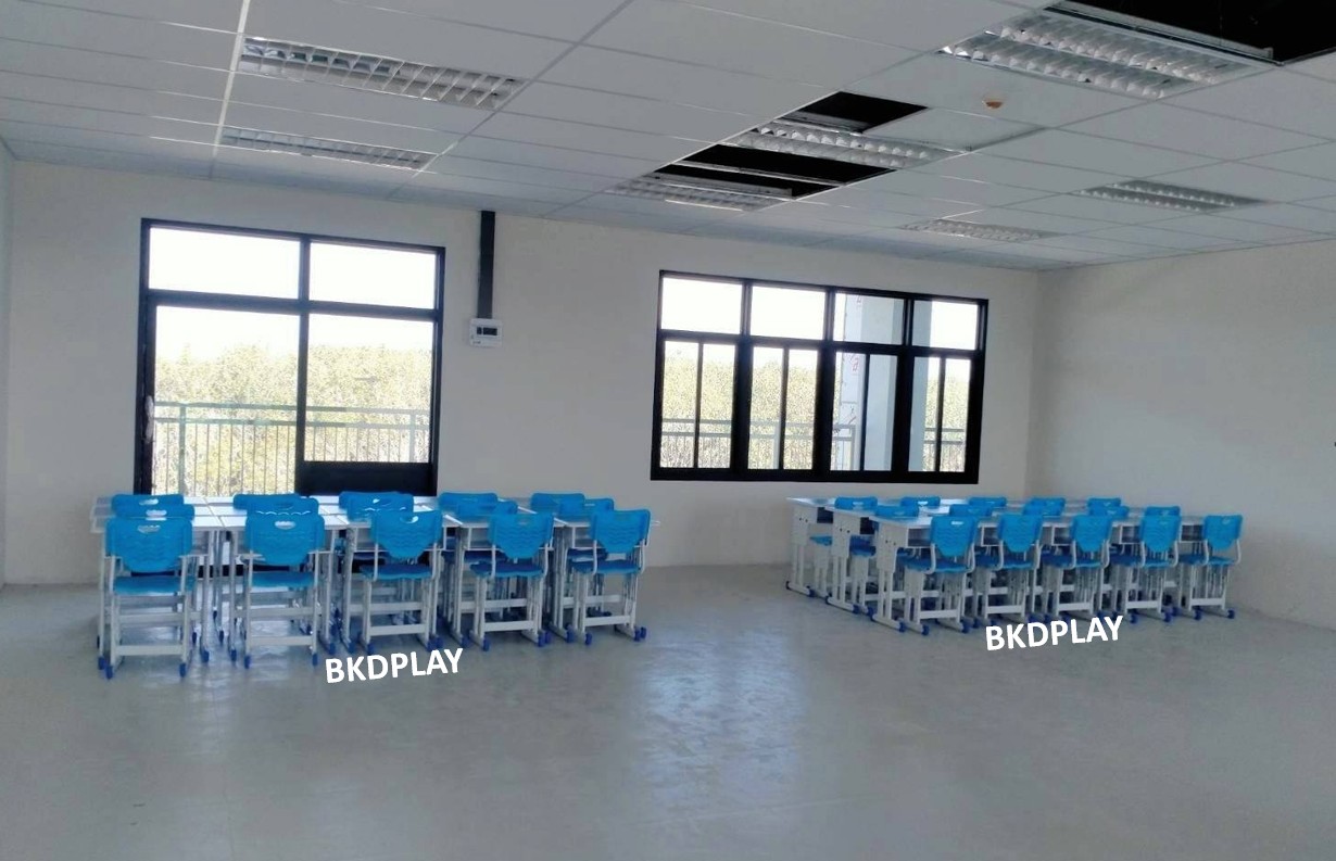 ชุดโต๊ะอนุบาล-ประถม ชุดโต๊เก้าอี้เรียนเดี่ยว ปรับระดับได้ ขาคู่ นักเรียนประถม, โต๊ะเรียนเดี่ยว โต๊ะนักเรียนประถม-มัธยม โต๊ะเขียนหนังสือ เฟอร์นิเจอร์เด็ก พร้อมส่ง