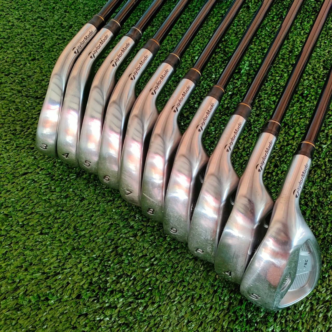 ชุดเหล็ก TAYLORMADE RAC LT มีเหล็ก 3-9 เเละ PW AW SW ชุดใหญ่ ได้เหล็ก 10 ชิ้น ก้าน TAYLORMADE M.A.S.2 FLEX R